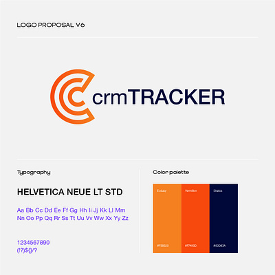 Logo proposal 1 for crmTracker. adobe brand branding design digital graphicdesign illustator logo