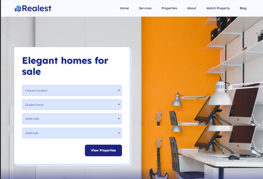 Example of Real Estate Word Press Website Using Divi