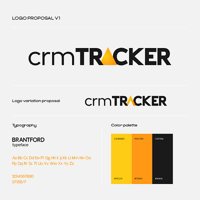 Logo proposal 2 for crmTracker adobe brand branding design designer digital graphicdesign illustator logo