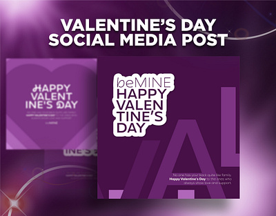 Social Media Posts Collection For Valentine's Day 14 branding creative day design february graphic design illustration marketing post posts purple rose social social media social media posts valentines