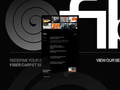 Fiber Carpet Service - WIP Landing Page branding carpet carpet service design homepage landing page layout typography web design