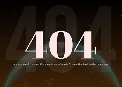 Creative 404 page 404 creative creativity design notfound ui ui design ui ux design