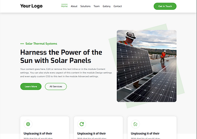 Solar Panel WordPress Website business divi landing page design solar panel solar panel installation solar panel service ui design web design web devlopment website website devlopment website redesign wrodpress