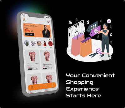 E-Commerce App UI Screen creative design mobile app shopify ui ui ux design unique