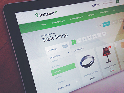 Ledlamp Preview design e commerce experience interaction interface minimalistic products shop ui ux web