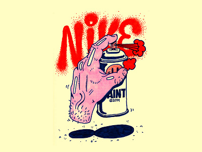 NIKE doodle float nike sketch spray