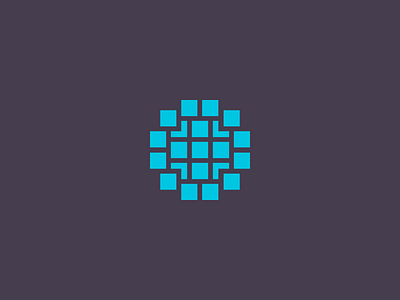 StructOrb blue circle dot pixels squares