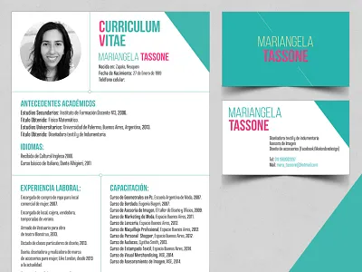 Resume & Personal Cards angle card colors curriculum cv job line personal profile resume study vitae