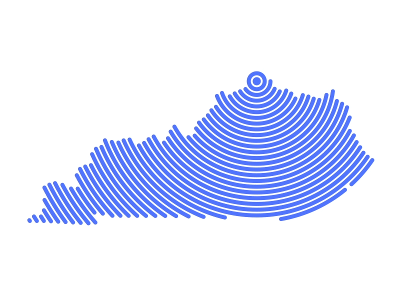 Best Part of Kentucky after circle effects gif illustrator kentucky ky line map state us