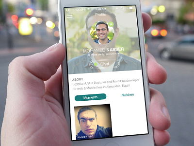 Mogo profile screen app dating ios matches mobile mogo profile ui ux