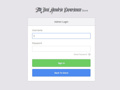 Admin Login blue flat design form green login minimal user