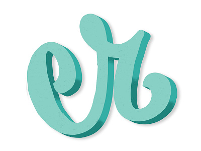 Sneak peek Part Trois 3d hand drawn hand lettering illustrative lettering letters script texture typography