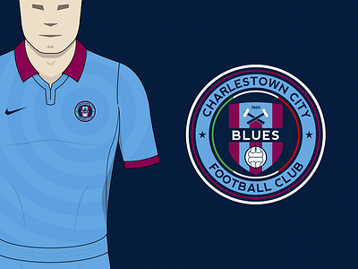 Charlestown City Blues football logo soccer sport