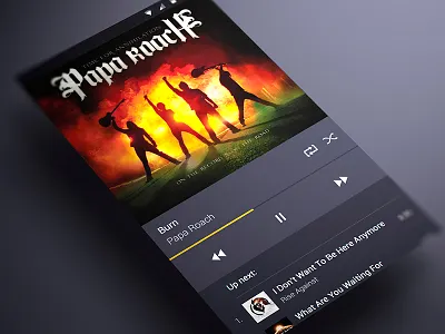 Android music App Material design Player android app contacts material material design music player sidebar ui user ux