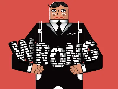 Wrong editorial illustration wrong