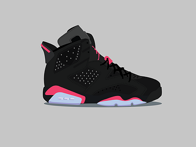 2014 Air Jordan 6 Infrared airjordan atlanta design graphic icon illustration illustrator infrared logo sneaker vector