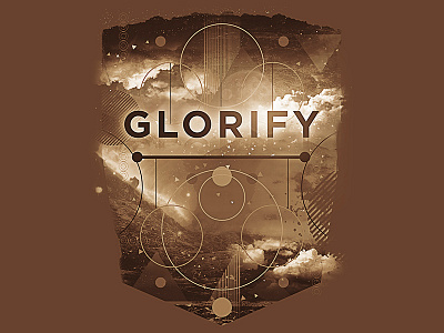 YEC Glorify Shirt circles clouds glorify space t shirt yec