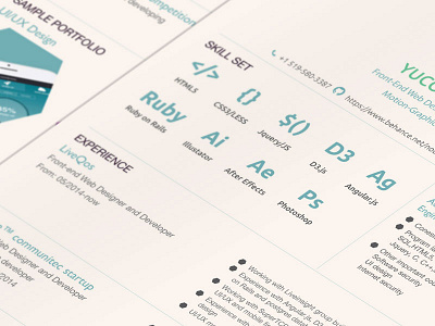 Resume Mock mock mockup resume