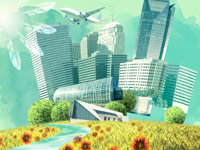 Will Rogers World Airport Illustration airplane airport city flight illustration okc oklahoma oklahoma city travel will rogers