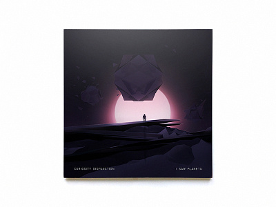 I Saw Planets album astronaut cover illustration low poly planets space