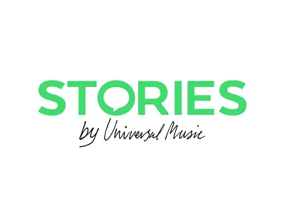 Stories by Universal Music branding identity logo logotype typography wordmark