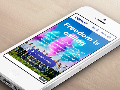 Voys mobile homepage homepage interface iphone mobile voys