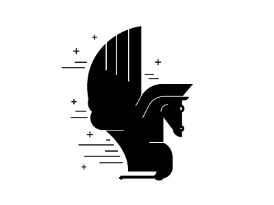 pegasus icon greek horse icon illustration pegasus