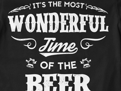 T Shirt Design 1498 beer carol christmas print christmas song christmas time parody typography