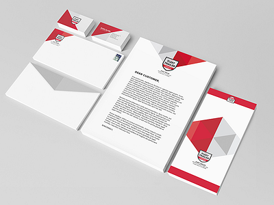 Fleet Trailer Stationery Set branding brochure denver letterhead logo stationery transportation zenman