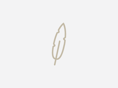 Feather feather icon logo