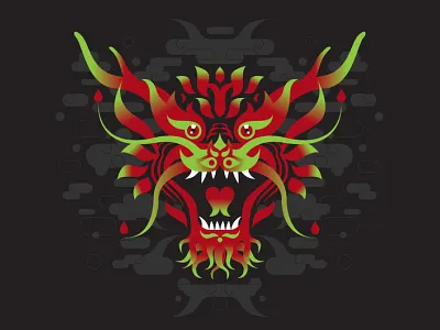 Dragon dragon red