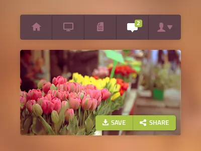 Image & Toolbar icon image menu nav orange share toolbar