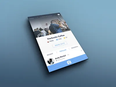 Starbucks clean coffee flat icons ios ios7 iphone location minimal photo profile ui