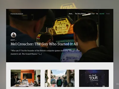 Forerunner design forerunner games gaming header independent online web