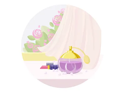 Little scene-fragrance 2013 elegant flower lady perfume pink purple rose soft