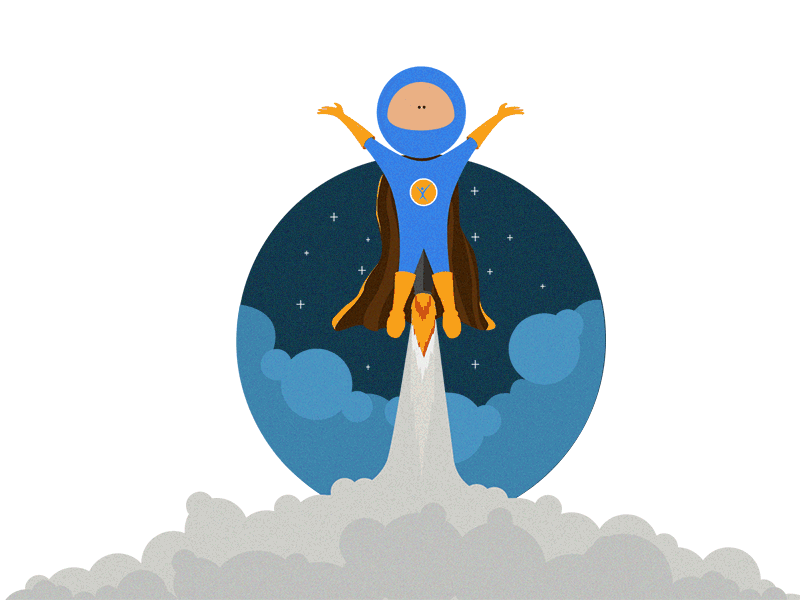 Our Exzeon animation gif illustration landingpage webpage