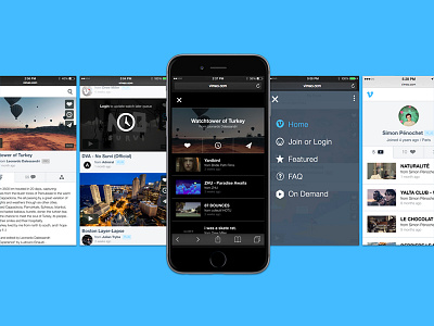 Vimeo Mobile Web android browser ios menu mobile outro phone ui video vimeo web
