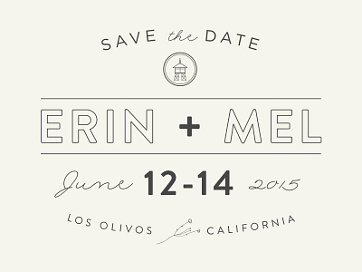 Save The Date: Erin plus Mel icon save the dates wedding