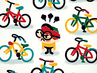 Angry Bicycles childrens book illustration