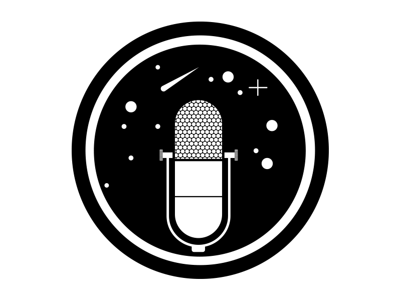 Wondersmith Audio Identity boston brand galaxy illustration logo microphone salem stars