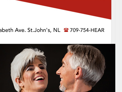 Red Door Hearing & Speech Website Banner banner carousel contact design development header website