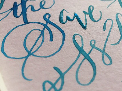 S & W experiments calligraphy script