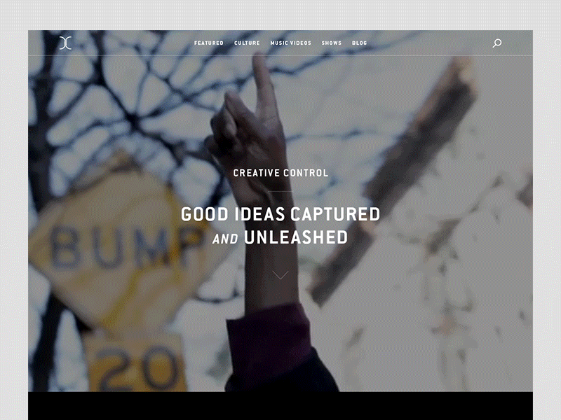 Creative Control dark film grid web