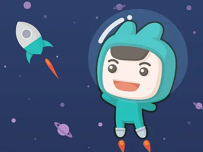 Little Tuan in Space motion space