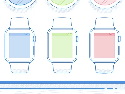 Watch Concepting apple blue concepting watch wireframing watch