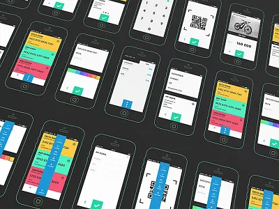 Pay app screens app cards flat interface ios payment ui ux wireframe