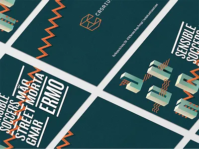 Casazul Flyers blue casazul design flyer typography