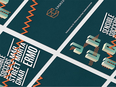 Casazul Flyers blue casazul design flyer typography