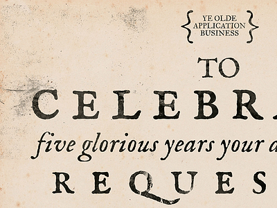 Five glorious years dirtbag im fell type invite texture