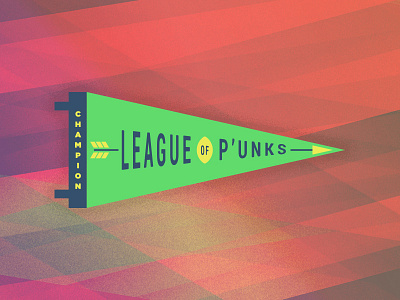 Be A Champion, Win A Pennant champion fantasy football illustration pennant